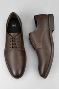 Premium Dark Brown Leather Lace-Up Formal Shoes