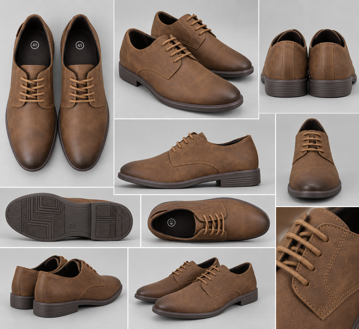 Classic Brown Lace-Up Formal Shoes
